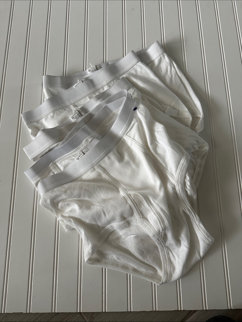 Classic Men's White Briefs (6)- Comfortable Everyday Underwear